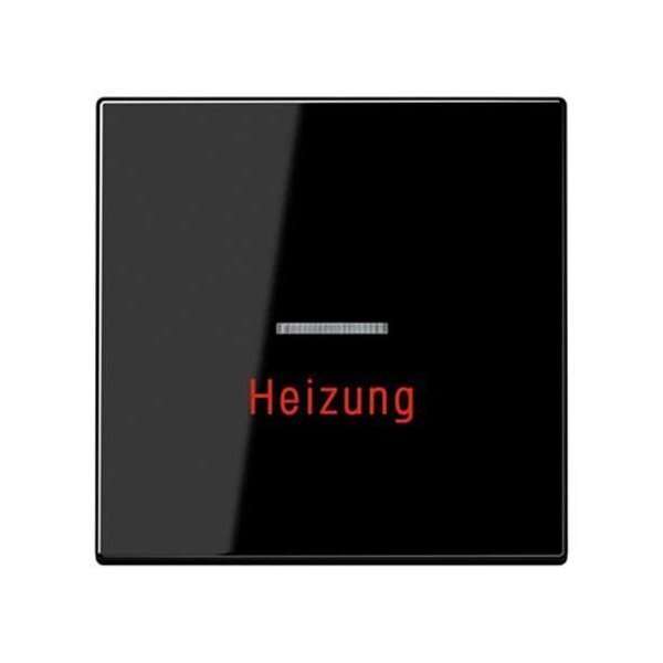 Jung Wippe 1fach mit Lichtleiter Heizung Serie LS schwarz