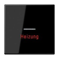 Jung Wippe 1fach mit Lichtleiter Heizung Serie LS schwarz