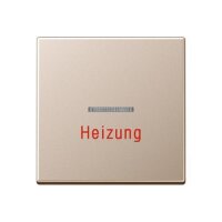 Jung Wippe 1fach mit Lichtleiter Heizung Serie A champagner