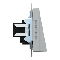 Merten Zentralplatte Leitungsauslass aluminium System M