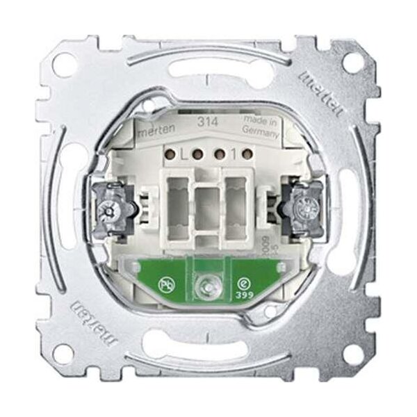 Merten Taster-Einsatz für Card-Schalter separater Meldekontakt Orientierungslicht Schließer 1-polig 6 A AC 250 V StK