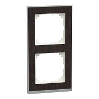 Merten M-Pure Decor-Rahmen 2fach Wenge/aluminium M-Pure...