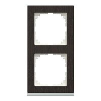 Merten M-Pure Decor-Rahmen 2fach Wenge/aluminium M-Pure...