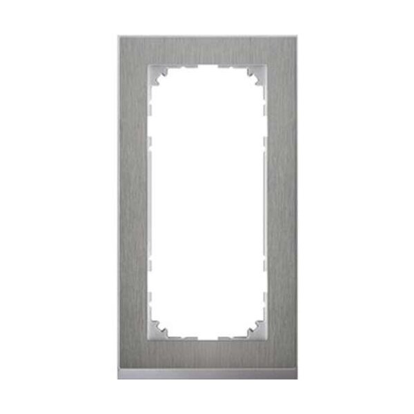 Merten M-Pure Decor-Rahmen 2fach ohne Mittelsteg Edelstahl/aluminium M-Pure Decor