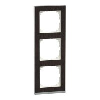 Merten M-Pure Decor-Rahmen 3fach Wenge/aluminium M-Pure...