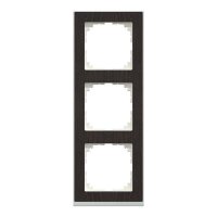 Merten M-Pure Decor-Rahmen 3fach Wenge/aluminium M-Pure...