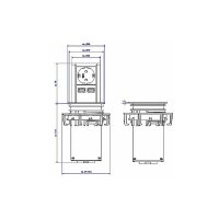 Bachmann ELEVATOR versenkbare Steckdose mit USB-Charger A/A (928.017)