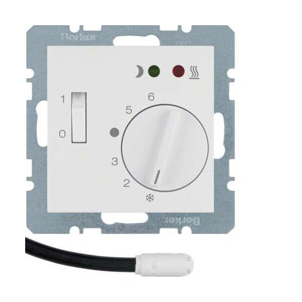 Berker 20341909 Fußbodentemperaturregler polarweiß matt