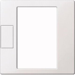 Merten Zentralplatte für Universal Temperaturregler-Einsatz m. Touch-Display polarweiß System M MEG5775-0419