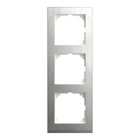 Merten M-Pure Decor-Rahmen 3fach Edelstahl/aluminium...