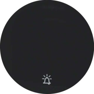 Berker 16202025 Wippe mit Aufdruck Symbol Klingel R.1/R.3 schwarz, glänzend