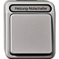 Merten Heizungs-Notschalter Aus 2-polig lichtgrau Aquastar