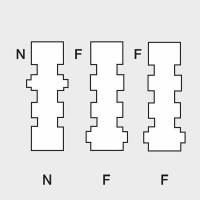 Rutenbeck TAE 2x6/6 NFF TAE-Anschlussdose Untzerputz...