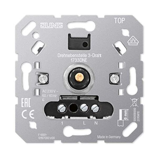Jung Drehnebenstelle 3-Draht mit Nebenstelleneingang